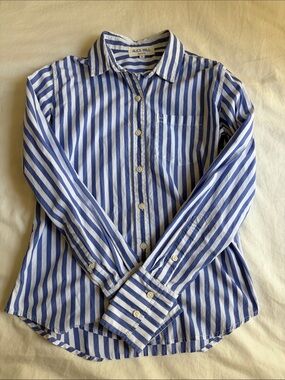 Alex Mill blue stripe button down shirt
